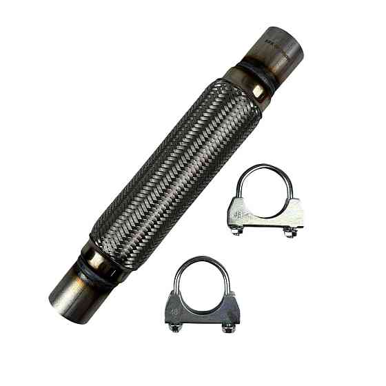 Гофра 45х250x350 крепление под хомут в сборе AGK глушителя Мукачево