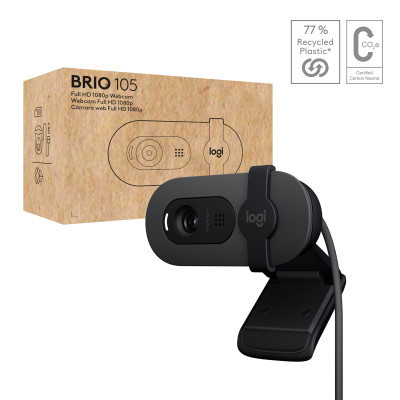 Веб-камера Logitech Brio 105 Full HD 1080p Graphite (960-001592) Вінниця - фото 2