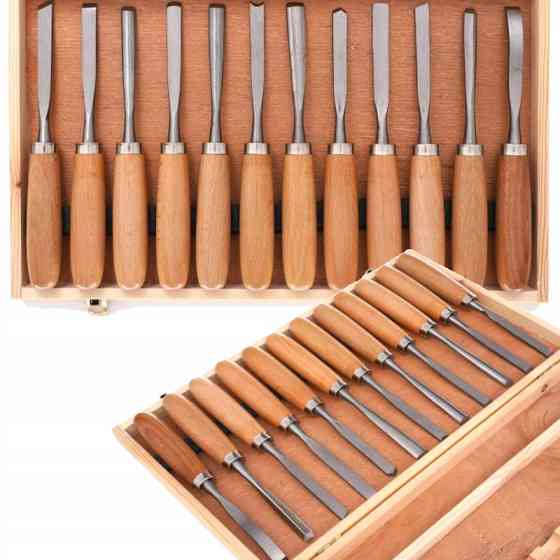 Профессиональный набор стамесок для резьбы по дереву 12 шт Kraft&Dele (KD11775) Нововолынск