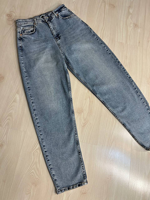 Джинси жіночі SESSANTA 16483 МОМ jeans relax стрейчеві комфорт великі розміри блакитні, блакитний, 31, 31, 83 см, 112 см Київ - фото 4