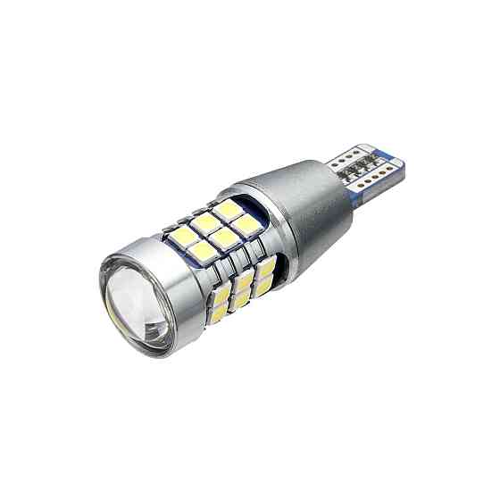 Светодиодная лампа TBS T15-3020 27SMD 12V-24V 6.5W WHITE / Canbus / мультиполярная / линза Харьков