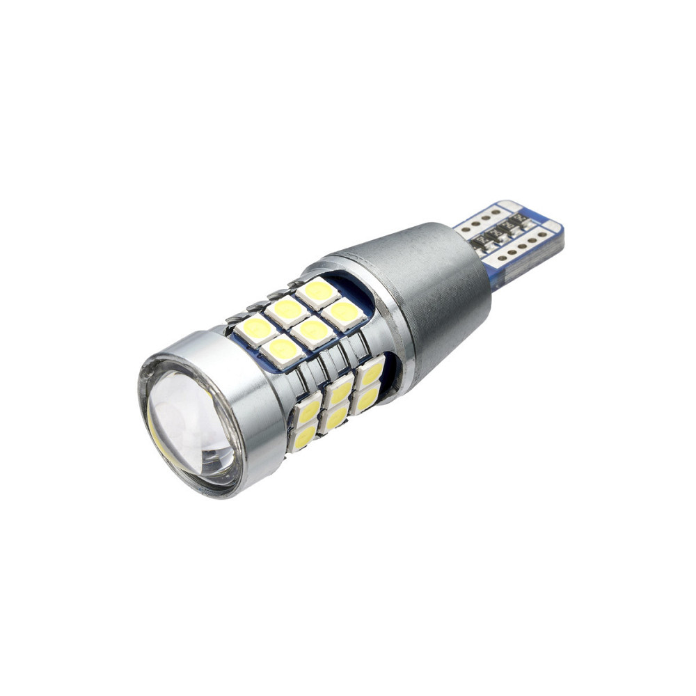 Світлодіодна лампа TBS T15-3020 27SMD 12V-24V 6.5W WHITE / Canbus / мультиполярна / лінза Харків - фото 1