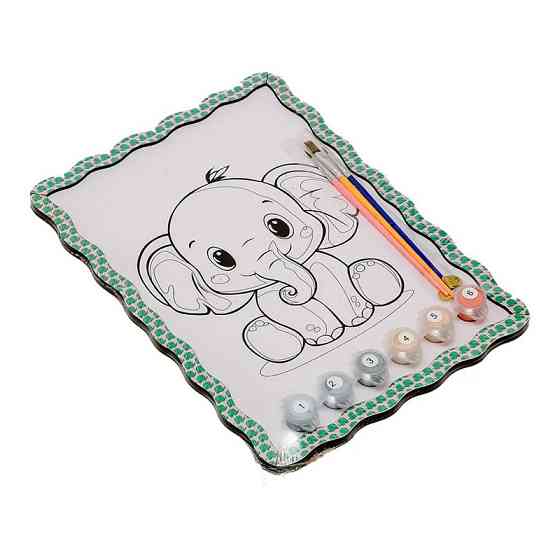 Дитячий набір для розпису по дереву "Слоник" Puz-22949 формат А4 Вінниця