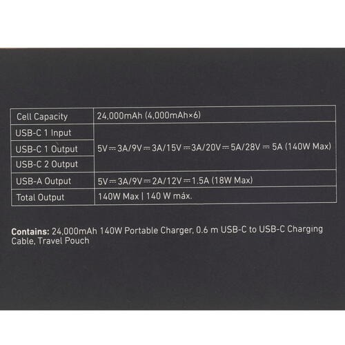 Універсальна мобільна батарея Anker PowerCore 737 GaNPrime 24000 mAh 140 W Black (A1289011) 16147 Харьков - изображение 3