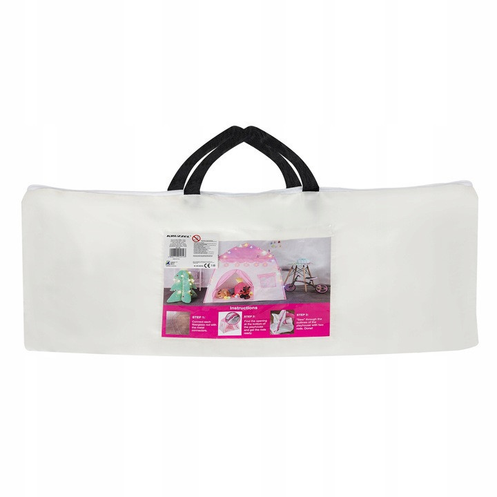 Дитячий Намет - ігровий будиночок з ліхтарями + чохол Kruzzel (23472) Pink Нововолинськ - фото 5