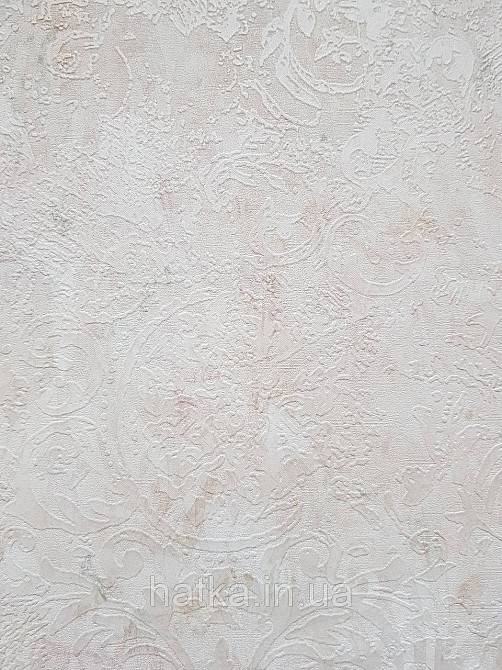 Шпалери вінілові на флізеліні гарячого тиснення DU&KA 1.06х10 вензель основа під штукатурку сірі коричневі Київ - фото 2