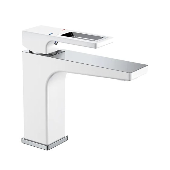 Смеситель для умывальника Mixxus Premium WALTER 001 (NUT) бело-хромированный MI6620 Харьков