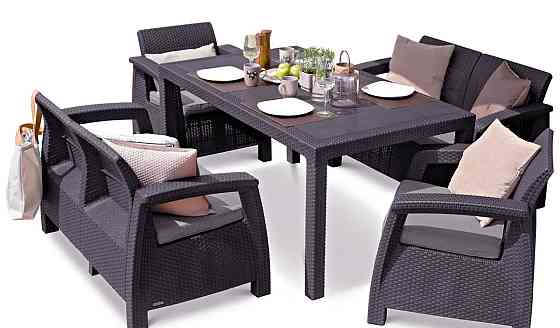 Набор мебели Keter Corfu Fiesta, коричневый Киев