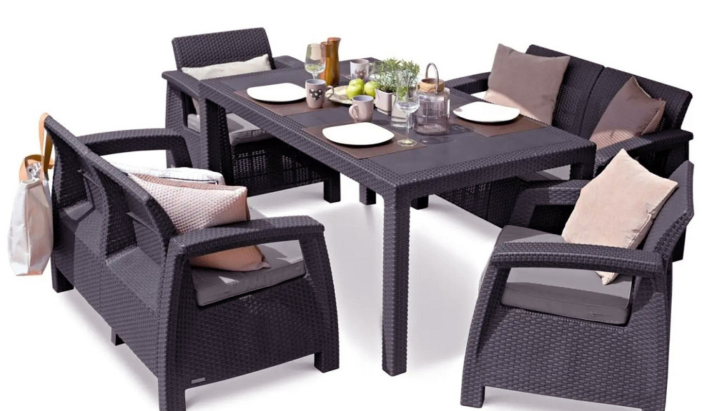 Набор мебели Keter Corfu Fiesta, коричневый Киев - изображение 2