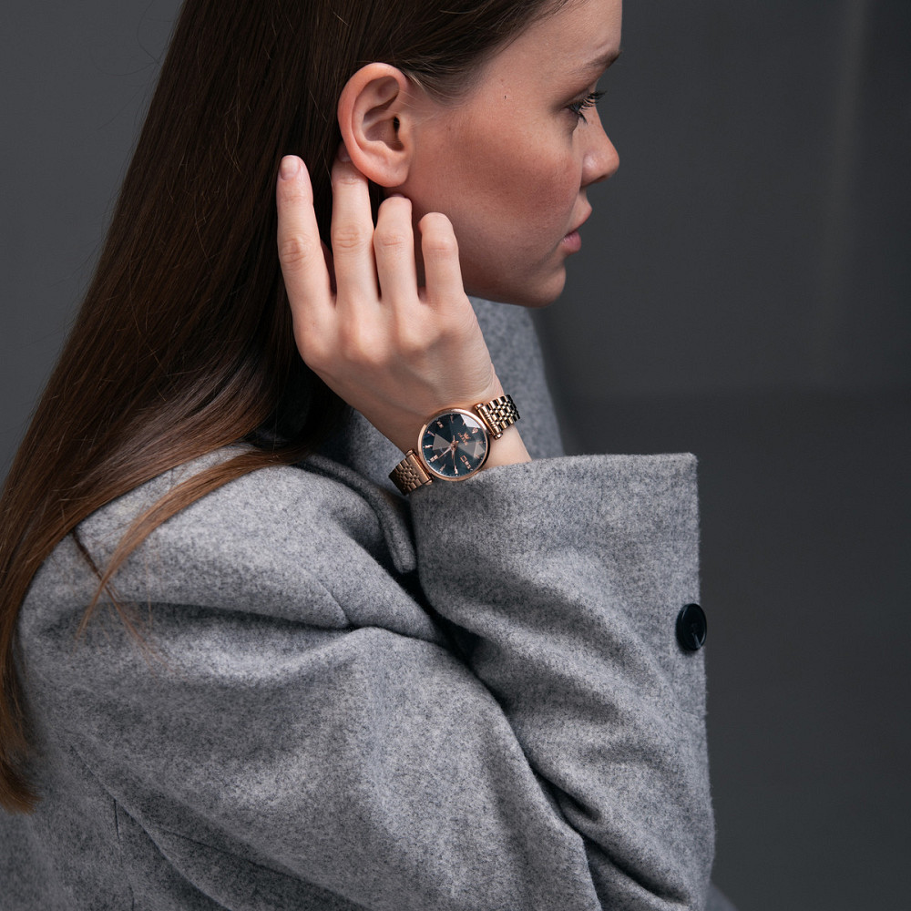 Часы женские наручные Olevs Diamond Золотистый Киев - изображение 20