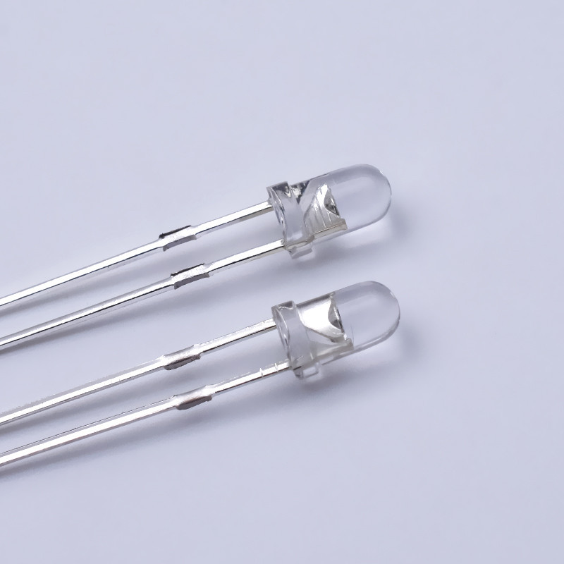 Набір білих світлодіодів 3мм для пайки та освітлення, 1000 шт Київ - фото 2