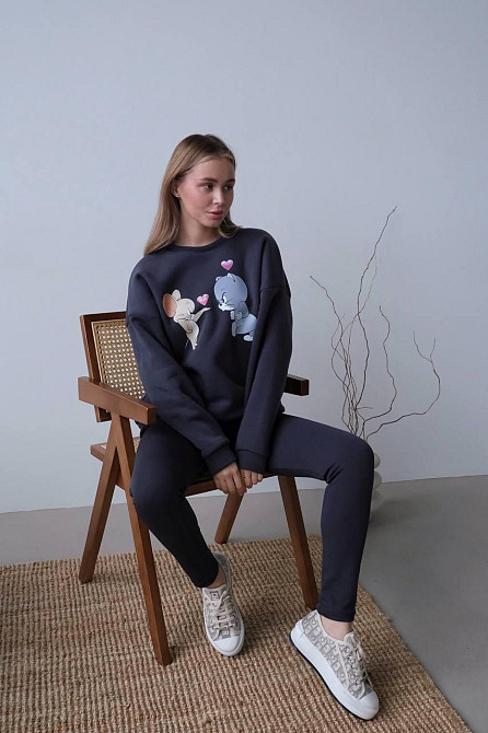 Женский трендовый зимний костюм Графит, 42/44 Одесса - изображение 5