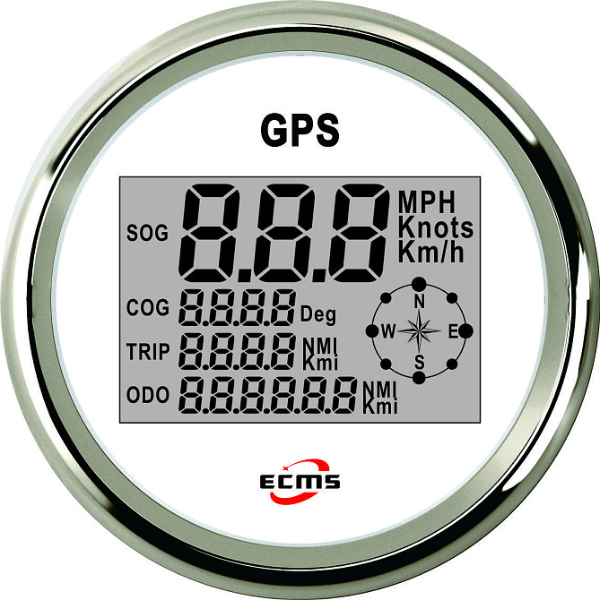 Gps спидометр мультиэкран Ecms (белый) Киев - изображение 2