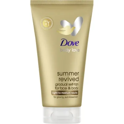 Автозасмага Dove Body Love Summer Revived Крем-лосьйон для обличчя та тіла Від світлого до середнього 75 мл (8720181385995) Вінниця - фото 1