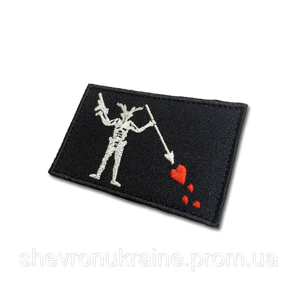 Шеврон FOG Чорна Борода (Форма прямокутна. Фон чорний) Розмір 8x5см Київ - фото 5