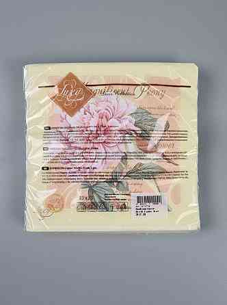 Серветки паперові (ЗЗХЗЗ, 18 шт.) "Солазна півонія" Luxy (1 пачка) Харків