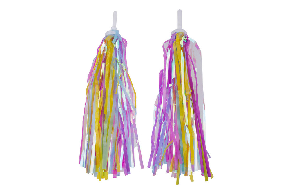 Кольорові стрічки в кермо велосипеда ONRIDE Shine 50 фіолетовий/жовтий/блакитний Бровари - фото 1