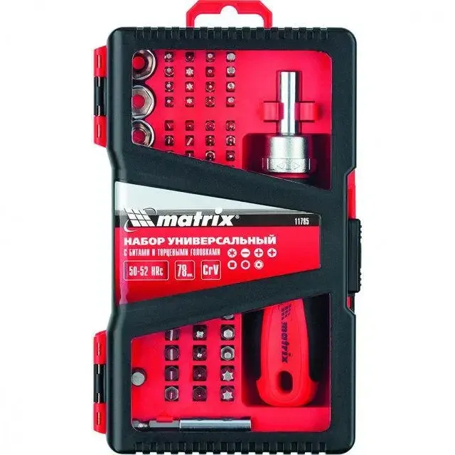 НАБІР УНІВЕРСАЛЬНИЙ З БІТАМИ І ТОРЦЕВИМИ ГОЛОВКАМИ, 78 ШТ. CRV, MTX (117859) Полтава - изображение 1