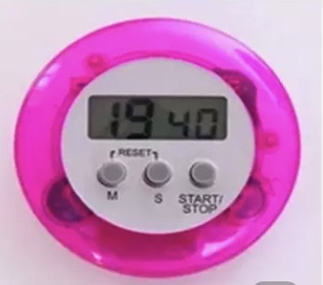 Таймер для кухні, зворотній відлік, колір фіолетовий, ЖК-дисплей, на магніті, з зажимом та підставкою на задній частині виробу Київ - фото 2