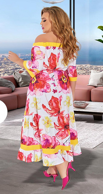 Красивое легкое платье большого размера (50) Киев - изображение 4