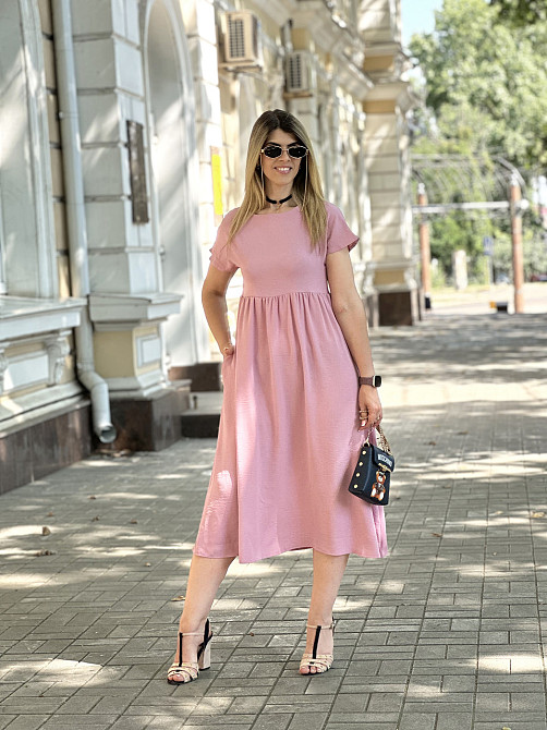 Літня сукня міді вільного крою "Ordinary" оптом | Батал Київ - фото 10