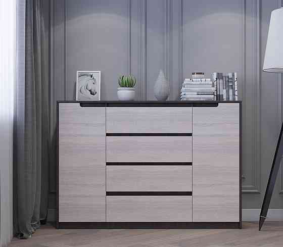 Большой комод для дома Эверест Микс-3 (телескопы) 140х38х97 венге + дуб молочный (DTM-2007) Днепр