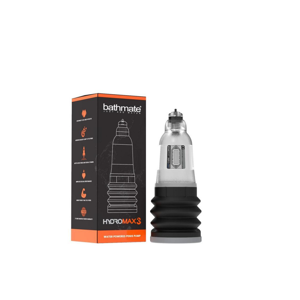 Гідропомпа Bathmate Hydromax 3 Clear, для члена довжиною до 7,5 см, діаметр до 4,5 см Sex Aura Київ - фото 2