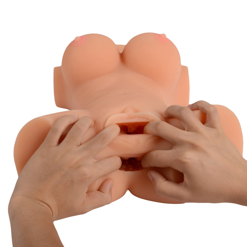 Мастурбатор-торс Busty Lady Solid Silicone Sexy Doll вагіна-анус без вібрації тілесний Sex Aura Київ - фото 6