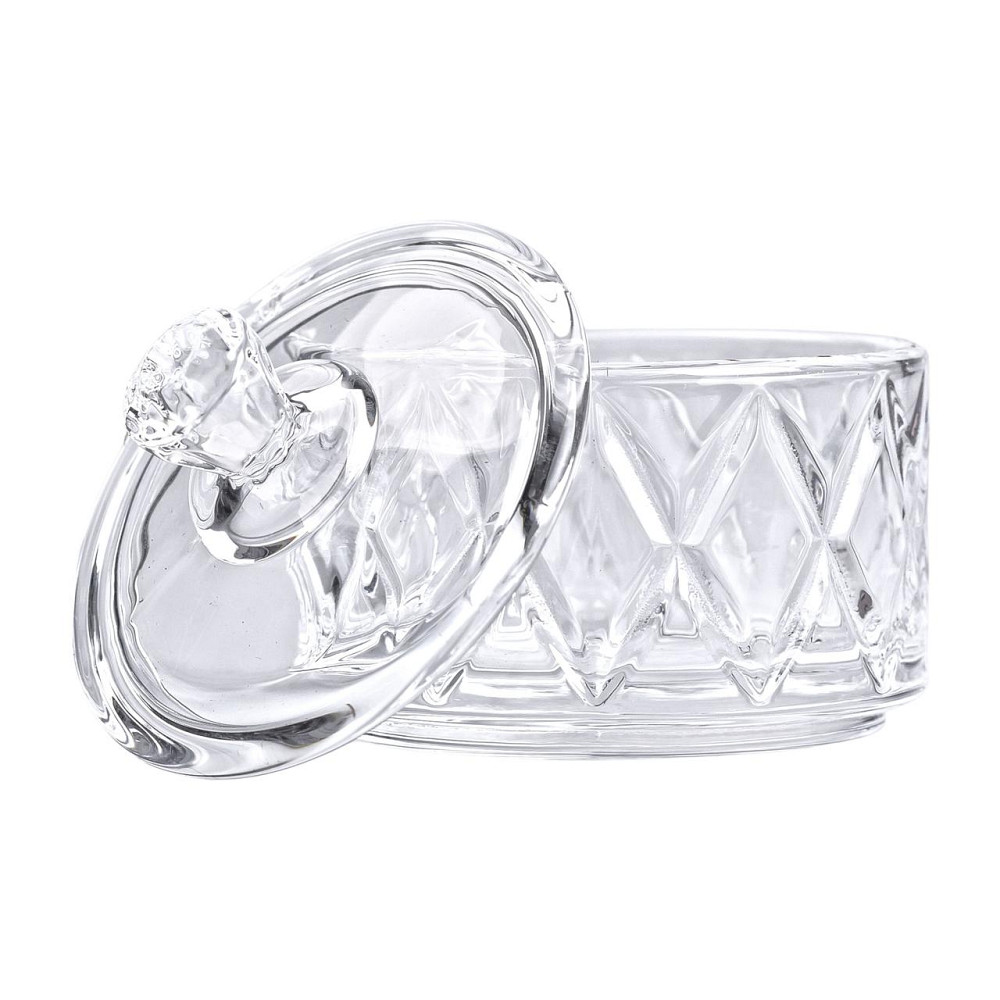 Цукерниця з кришкою Ø 6.5 см ваза цукерниця кругла скляна HP-YH-28 Коломия - фото 4