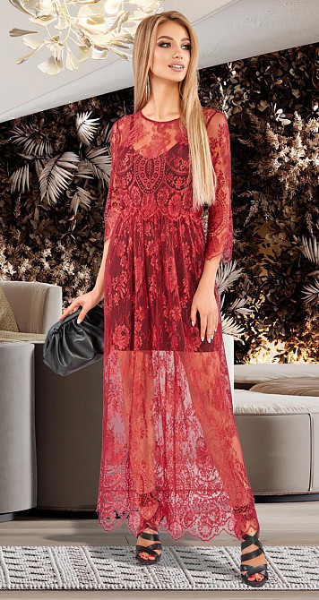 Гіпюрове плаття-двійка (42) Київ - фото 1