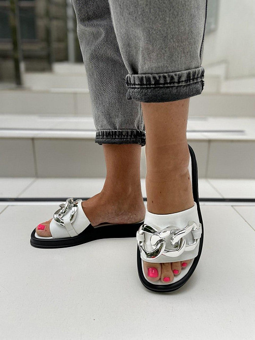 Sothby 's Шльопанці жіночі Sothby 's M-521 білі (літо, шкіра натуральна) (4685) лише 37р.38р. Коломыя - изображение 4