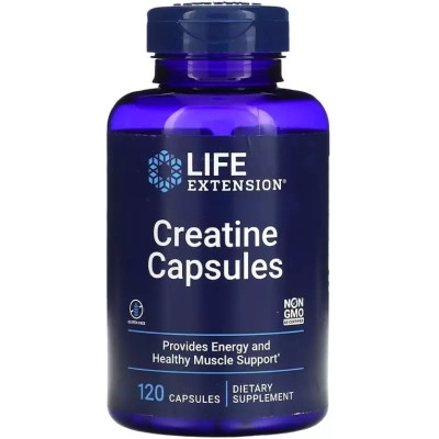 Вітамінно-мінеральний комплекс Life Extension Креатин, 1000 мг, Creatine Capsules, 120 капсул (LEX-15291) Вінниця - фото 1