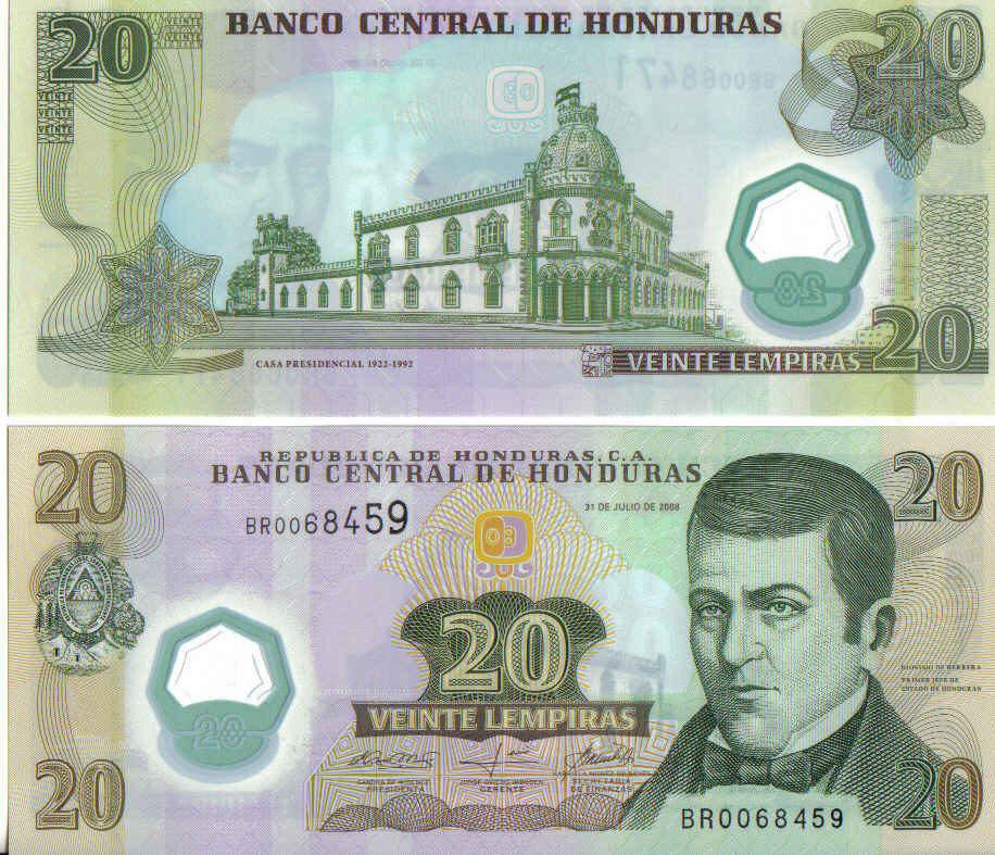 Гондурас / Honduras 20 lempiras 2006 Pick 93а UNC Полтава - фото 1