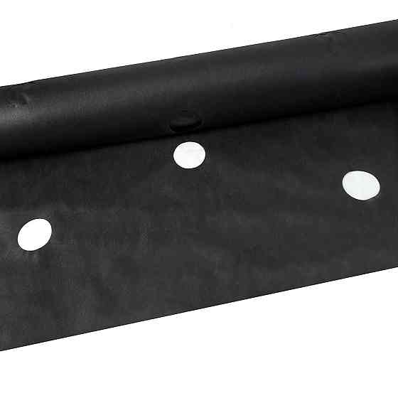 Агроволокно Shadow чорне з перфорацією 3 отвори, 50 г/м², 1.6×100 м Дніпро