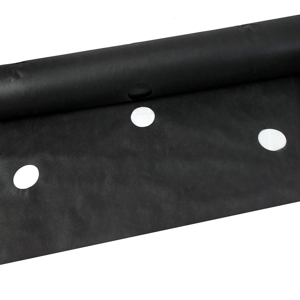 Агроволокно Shadow чорне з перфорацією 3 отвори, 50 г/м², 1.6×100 м Дніпро - фото 3