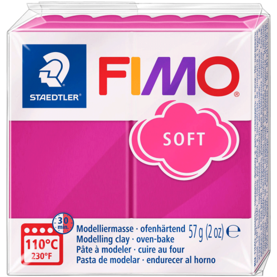 Пластика для бижутерии Soft Малиновая 57г Fimo Киев