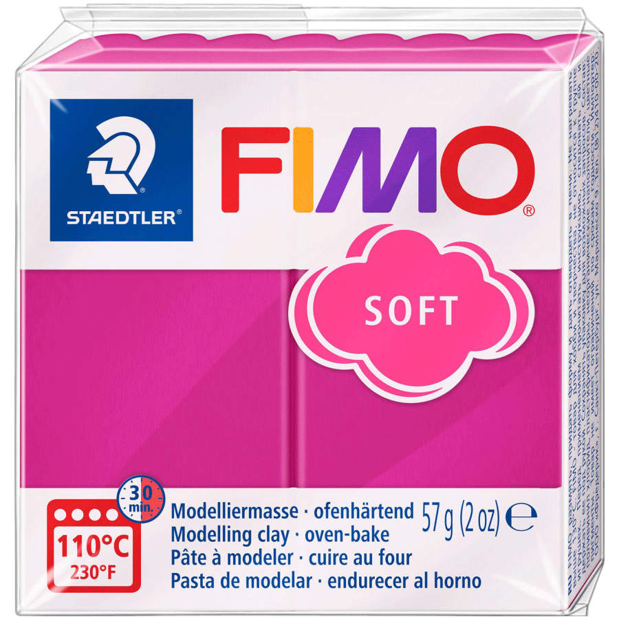 Пластика для бижутерии Soft Малиновая 57г Fimo Киев - изображение 1