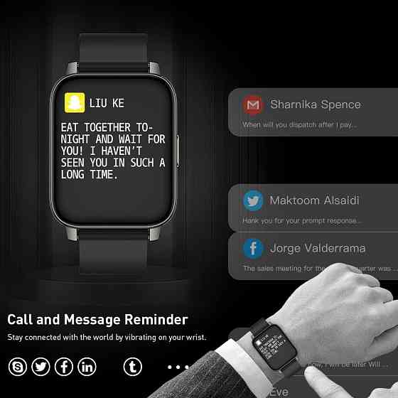 Умные часы Smart Watch Hero Smart Band 3 P36 IP67 Black из Германии Днепр