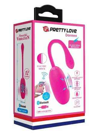 Віброяйце з електростимуляцією, кероване смартфоном Pretty Love — Doreen Sex Aura Київ