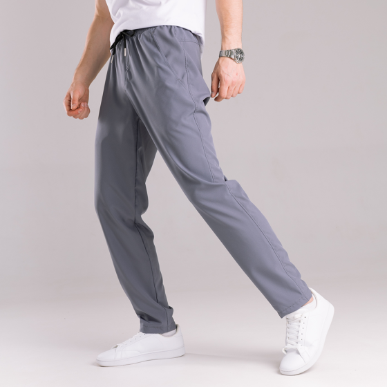 Однотонні базові чоловічі штани весна літо темно-сірі антрацит Pobedov Aero Київ