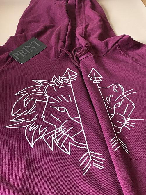 Парні толстовки з Левом і Левицею з капюшоном і кишенькою для хлопця та дівчини Чернівці - фото 2