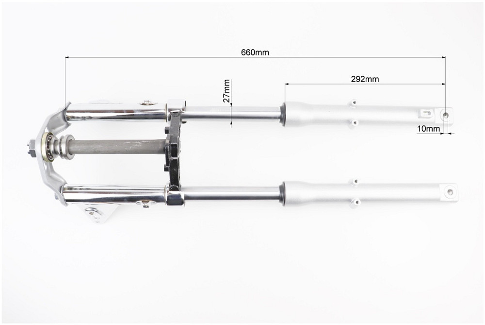 Амортизатор передній (пір'я), лів., правий. к-кт L-660мм; d-27мм + траверс + кріплення фари, тип 1 Київ - фото 3
