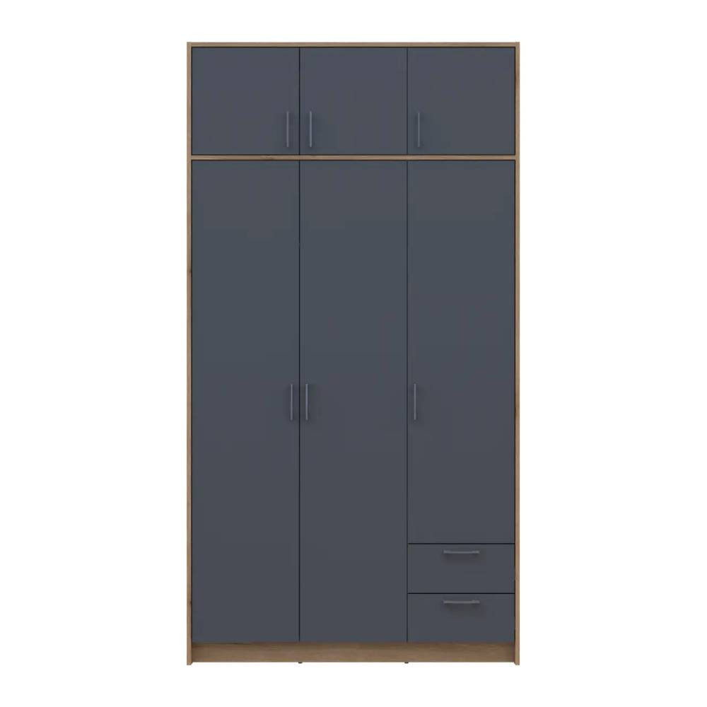 Антресоль Doros Ронді Дуб Артизан/Графіт 3 ДСП 121х52х41 DRS-011605 (80737822) Дніпро - фото 5