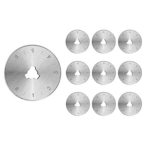 Лезвие запасное 28мм для роликового ножа, пэчворка, 10шт в кейсе Вінниця