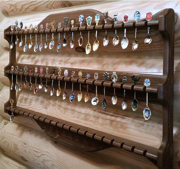 Полка для коллекции ложек 