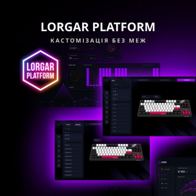 Клавиатура Lorgar KBP70TKLW Wireless TKL Mechanical Pro UA Black/Red (LRG-KBP70TKLW-BK-US) Винница - изображение 7