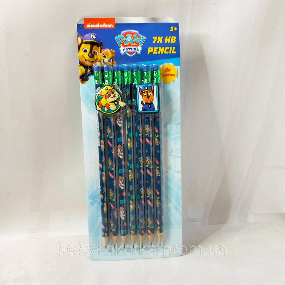Набір простих олівців з гумкою Nickelodeon Paw Patrol. Львів - фото 1