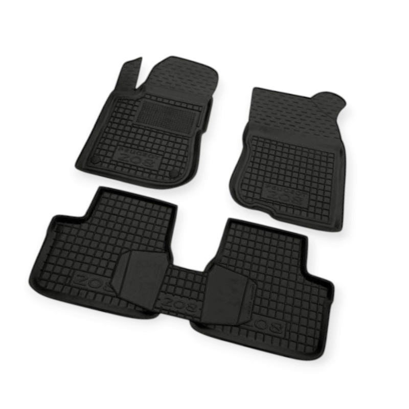 Килимки peugeot 208 2012-2019 борт 2,5см, з перемичкою Avto-Gumm салону Мукачево - фото 1