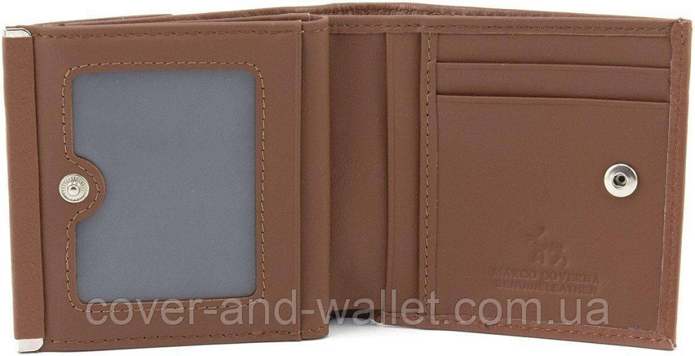 Коричневый женский кошелек небольшого размера из натуральной кожи Marco Coverna MC 213 Киев - изображение 5