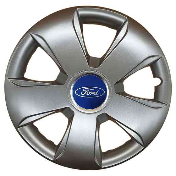 Автомобільні модельні ковпаки R13 Ford 102 4шт, SJS, сріблясті Київ